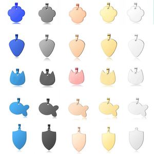 Plaques d'identification personnalisées vierges pour chien, gravées, anti-perte, en métal, pour animaux de compagnie, articles décoratifs - Product Image 4