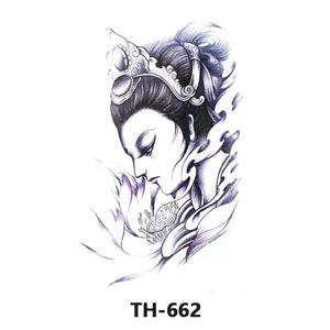 <span class=keywords><strong>Tatuajes</strong></span> Impermeables Realistas para Mujeres Niños-Corona <span class=keywords><strong>de</strong></span> Moda Floral Rosa Azul Oscuro Semipermanente - Product Image 3