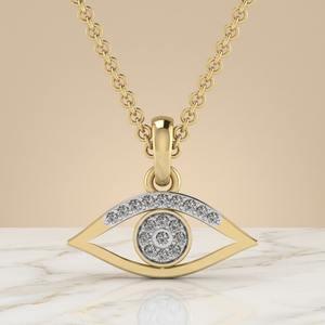 Collier Pendentif Diamant Classique Tendance Plaqué Or Certifié IGI Charme Scintillant Cadeau Raffiné pour Fête - Product Image 1