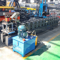 Machine de profilage de cannelures en métal pour profilés Omega, ligne de production de profilés en tôle galvanisée pour supports de construction