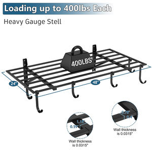Étagères murales de <span class=keywords><strong>garage</strong></span> JH-Mech faciles à installer, 2x4 pieds, capacité de charge de 400 lb, robustes et stables, pour <span class=keywords><strong>garage</strong></span> - Product Image 3