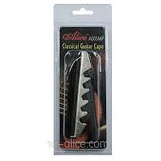 Capotastis para Guitarra Acústica Plateados y Negros A006MP - Product Image 2