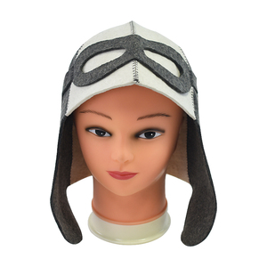 Chapeau <span class=keywords><strong>de</strong></span> sauna en feutre <span class=keywords><strong>de</strong></span> laine <span class=keywords><strong>de</strong></span> style aviateur, <span class=keywords><strong>bonnet</strong></span> <span class=keywords><strong>de</strong></span> <span class=keywords><strong>bain</strong></span> à vapeur thermique, design pilote <span class=keywords><strong>vintage</strong></span>, accessoires <span class=keywords><strong>de</strong></span> sauna confortables et chauds OEM - Product Image 5