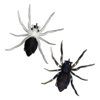 Leurre souple réaliste en forme d'araignée à 8 pattes, flottant en surface, avec billes grondantes et double hameçon anti-herbe, 5cm 6.5g, pour la pêche au poisson-serpent