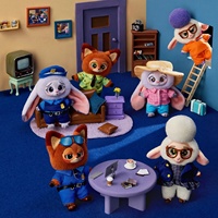 100% officiel authentique pour Zootopia série pendentif en peluche ABS matériel 1/72 échelle nouveauté boîte aveugle d'origine