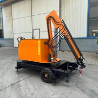 Nouvelle grue hydraulique mobile électrique ZHUO SA 2T, rotation à 360 degrés, jaune, hauteur de levage 4500 mm, garantie 3 ans, usine