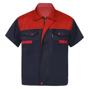 Custom Multicolor Trabalho Camisa Leve Manga Curta Roupas Trabalho Fábrica Plumber Reparador Trabalho Uniforme