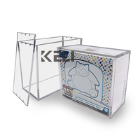 Boîte de présentation en acrylique pour Elite Trainer Box Pokémon TCG UPC ETB Booster Bundle, boîte de rangement magnétique pour collection, boîte de protection en acrylique
