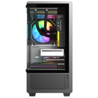 Ruix Full View Mini Micro-ATX PC Case High-Efficient Low-Noise Desktop Gaming Computer Case Mid Tower avec des produits en stock