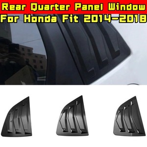 For Honda Fit 2014-2018 Exterior Accessories Car Side Rear <b>Window</b> Louver Shutter <b>Cover</b> Rear Quarter Panel <b>Window</b> Body Kit - Product Image 2