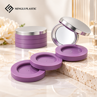 Palette à paupières vide MINGLI PACK, boîte d'emballage multicouche en ABS recyclable pour fard à joues, étui compact pour poudre pressée avec miroir