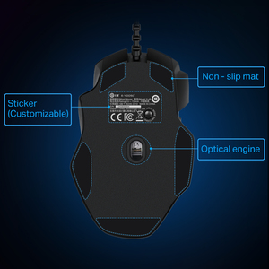 Giá nhà máy tốt nhất tùy chỉnh thấp moq Ergonomic tốc độ cao có dây Chuột chơi game 12400 dpi RGB chạy đèn nền có dây chuột chơi game - Product Image 4