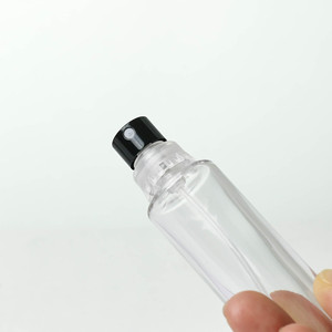 Botella de <span class=keywords><strong>Perfume</strong></span> de Vidrio Transparente Redonda de 10 ml con Tapa Dorada Negra, Botella de Muestra de <span class=keywords><strong>Perfume</strong></span> con Atomizador FEA 15 - Product Image 3