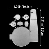 Matrice de découpe en métal pour cadre de fond, idéale pour albums photo DIY, boîtes cadeaux, cartes en papier, cartes de vœux et scrapbooking