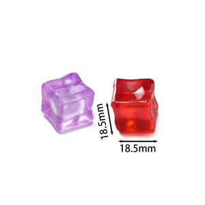 Acrylic Simulated Ice <b>Cubes</b> Middle Size Rectangle DIY Jewelry Accessories Art Collectible - Product Image 2