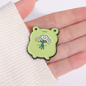 Schattige Dieren Email Spelden Custom Konijn Kikker Egel Gans Broches Revers Badges Dieren Sieraden Cadeau Voor Kinderen Vrienden - Product Image 1