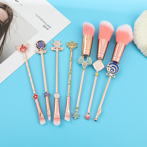 Pinceaux de maquillage en alliage Genshin Impact Game Gravestone, 7 pièces/ensemble, cadeau créatif pour festival et artisanat - Product Image 5