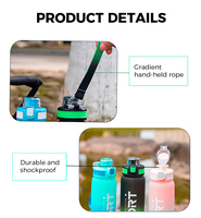Gourdes de Sport Grande Capacité 1000 ml Nouveaux Modèles 2025, Bouteilles, Gobelets et Articles de Boisson en Plastique – Vente en Gros Usine