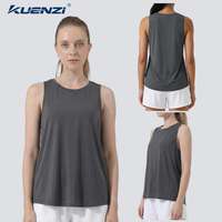 Camiseta sin Mangas Kuenzi Personalizada con Logotipo, 100% Algodón, 230GSM, Cuello Redondo, Talla Grande para Mujer