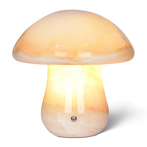Lámpara de Mesa LED Ecológica Moderna de Cerámica y Mármol Natural, Impermeable para Sala de Estar, Multicolor, Batería Incluida - Product Image 6