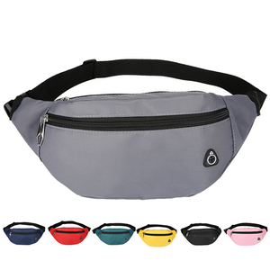 Bolsa de Cintura Feminina Personalizável com Logo, Impermeável, de Nylon, com Cinto Ajustável, para Viagem Casual e Esportes, com Fecho de Zíper - Product Image 1