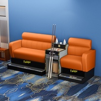 Canapé de billard commercial moderne en cuir PU, modèle 4SD-1, pour bureau, appartement, compatible avec le tennis de table, salles de billard