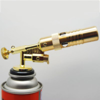 Torche au butane en acier inoxydable personnalisée, haute température, allumage électronique, flamme stable 1000-1300°F pour le camping, le barbecue en plein air