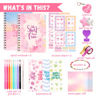 Kit Complet d'Étude Biblique Imoda : Carnet Spirale A5 (96 Feuilles), Stylos Neutres, Marque-pages, Notes Adhésives – Thème Faisonnage Spirituel