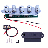 JB-07CR JB-08CR Chrome Metal Knob Bass Preamp Control Plate Electric Bass Volume Tone Circuit Board Pickup Wiring Harness Metal