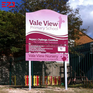 EZD produttore Custom shop outdoor <span class=keywords><strong>sign</strong></span> stand pole <span class=keywords><strong>post</strong></span> e panel signs Pole e pilone Signs - Product Image 3