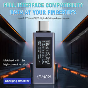 Toptan yüksek kalite KWS-2301C dijital multimetre güç şarj gerilim akım otomotiv elektrik dedektörü USB Tester - Product Image 4