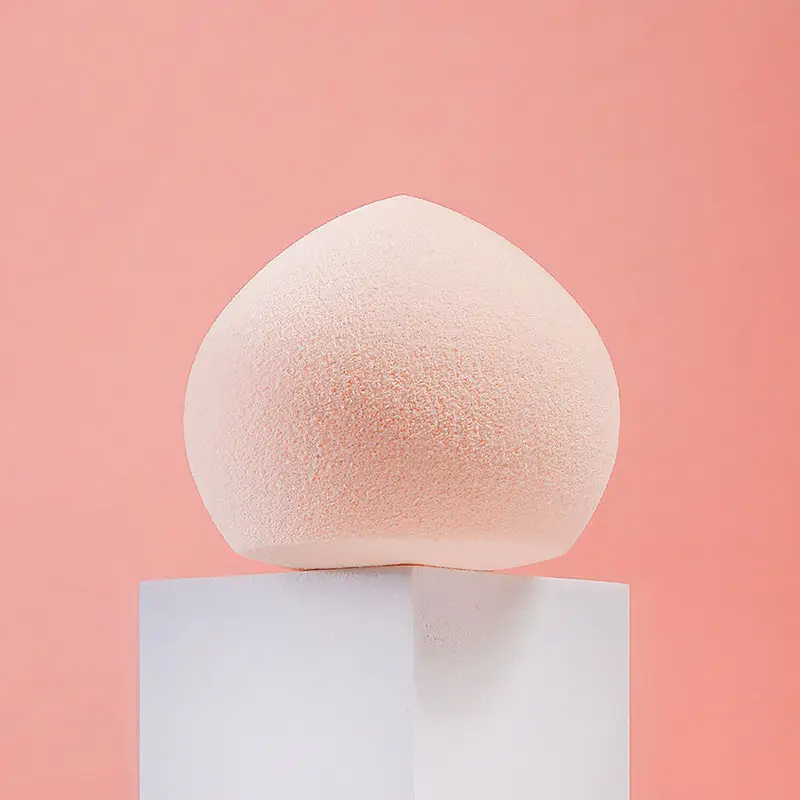 Latex Free Marshmallow Makeup Blender Sponge Peach Shape Cosmetic Puff For Foundation Loose Powder