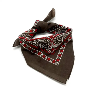 Pañuelos cuadrados con logotipo de impresión Digital personalizado de algodón, bufanda de colores lisos Unisex, pañuelo de estilo personalizado multifuncional - Product Image 6