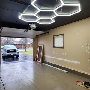 Luces LED hexagonales superventas E-top, kit LED hexagonal <span class=keywords><strong>de</strong></span> 5 rejillas, <span class=keywords><strong>luz</strong></span> <span class=keywords><strong>de</strong></span> detalle <span class=keywords><strong>para</strong></span> garaje - Product Image 6