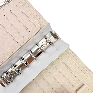 Tùy chỉnh chất lượng cao A4 A5 A6 A7 Ngân Sách chất kết dính kaki màu bạc Nhẫn cá nhân kế hoạch chất kết dính - Product Image 5