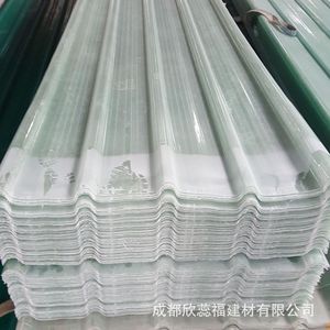 Xinruifu Fiberglass Roofing <b>Sheet</b> 760 Type Angle Seam Transparent Panel For Industrial Roofing Underlayment - Product Image 1