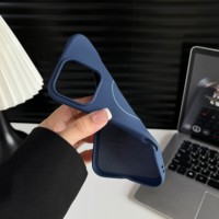 Coque de téléphone souple en TPU couleur unie de qualité supérieure à prix de gros pour iPhone 16 17 Pro Max et Samsung S23 24 Ultra avec design magnétique