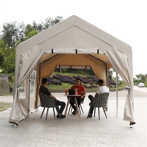 Gazebo Plegable Portátil Sibada Beige de Fábrica, Tela Oxford Gruesa, Carpa para Fiestas y Bodas al Aire Libre - Product Image 5