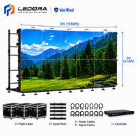 Mur vidéo LED de location LEDORA P2.976 pour usage intérieur/extérieur, pas de pixel de 500x500mm, 4K HDR10, étanche IP65, garantie 5 ans