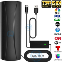 Antenne intérieure AN-5004 à vente chaude, antenne TV HD longue portée pour l'extérieur, excellent prix, antenne numérique HDTV 4K