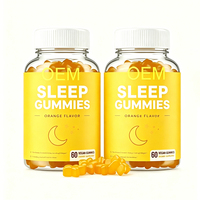 Gummies pour le sommeil à prix de gros pour femmes et hommes, 30 jours d'approvisionnement, formule personnalisée, gummies au magnésium pour dormir