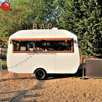 Camion de café de Concession Vintage, chariot Mobile de crème glacée de Salon de barbecue, remorque de nourriture américaine, camion de restauration rapide, remorque de Bar Mobile