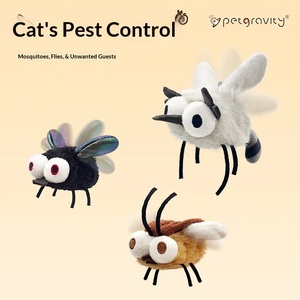 Jouet électrique pour chat en forme d'insecte volant simulé (mouche, moustique, <span class=keywords><strong>cafard</strong></span>), baguette de chat en peluche, auto-<span class=keywords><strong>jeu</strong></span> automatique, anti-ennui - Product Image 5