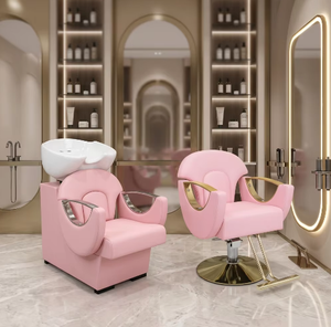 Chaise de Barbier Compacte Professionnelle, Ensemble Complet pour Salon de Coiffure, Fauteuil de Lavage, Chaise de Coiffure, Station de Salon - Vente Chaude - Product Image 2