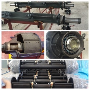7000 Lbs 1840mm arka kamyon ağır yarı römork tandem aks - Product Image 4
