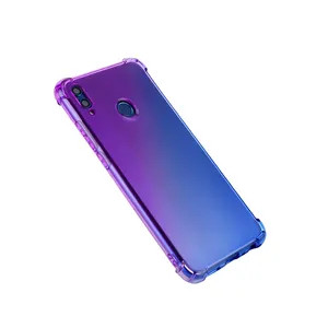 Caixa protetora do telefone móvel do Tpu macio ultra fino da cor do inclinação para o caso da honra 8X de Huawei