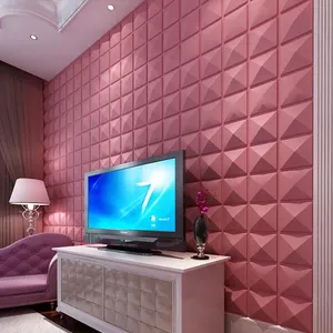 100% 防湿3Dボード塗装可能な壁紙装飾パネル壁装飾パネル3D石膏壁パネル