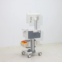 Chariot pour ordinateur portable tout-en-un multifonctionnel en ABS durable, idéal pour la surveillance des postes d'infirmières, chariot d'hôpital pour instruments médicaux