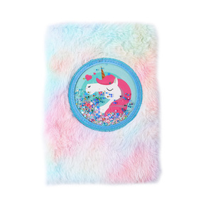 Carnet de notes A5 personnalisable en peluche arc-en-ciel, mignon, pour enfants, avec motifs de dessins animés - Product Image 2