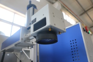 Machine laser à fibre Raycus 30W 400*400mm tête Galvo Double point rouge motorisé axe Z DXF BMP PLT-SG7110 carte EZCAD refroidie par air - Product Image 4